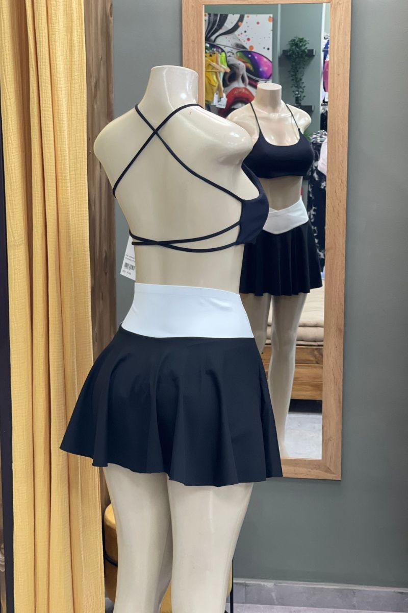 Falda pantalón con faja