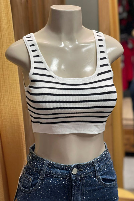 Top rayas