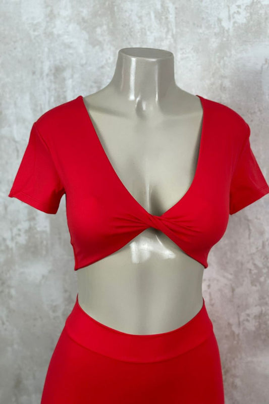 Top camiseta nudo con relleno extraible