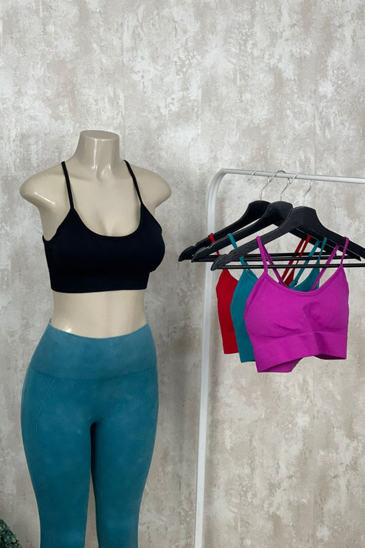 Top cruzado con relleno extraíble