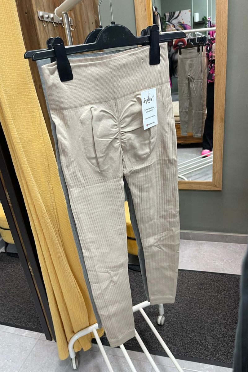 Leggins canalé push up