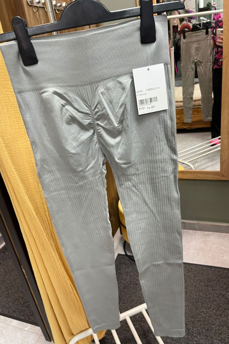 Leggins canalé push up