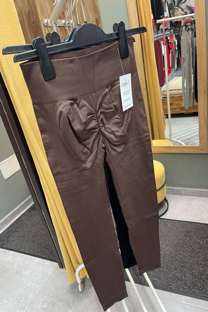 Leggins canalé push up