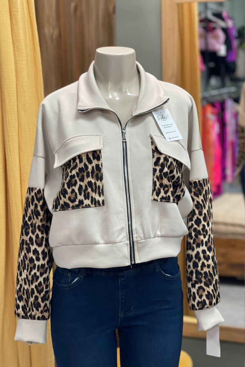 Chaqueta leopardo T.U