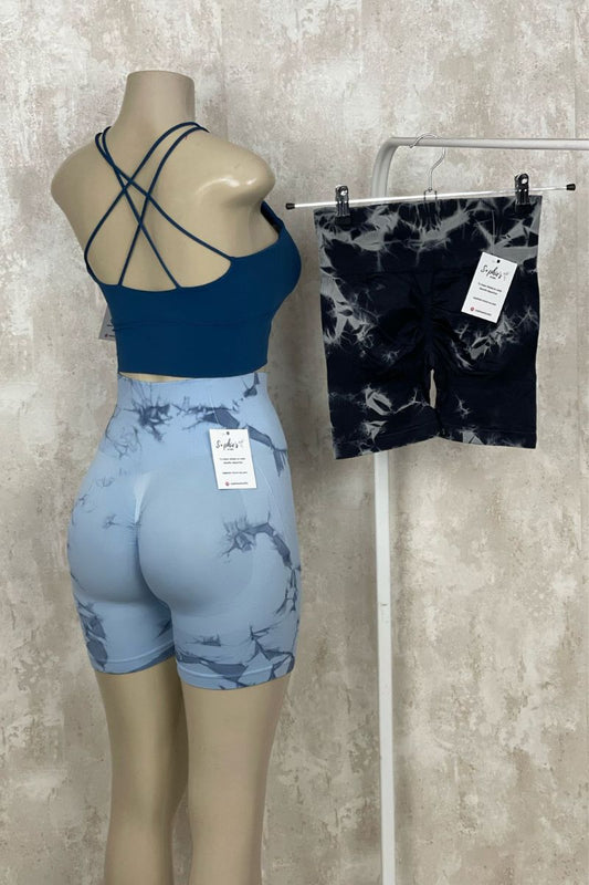 Leggins short tie dye push up