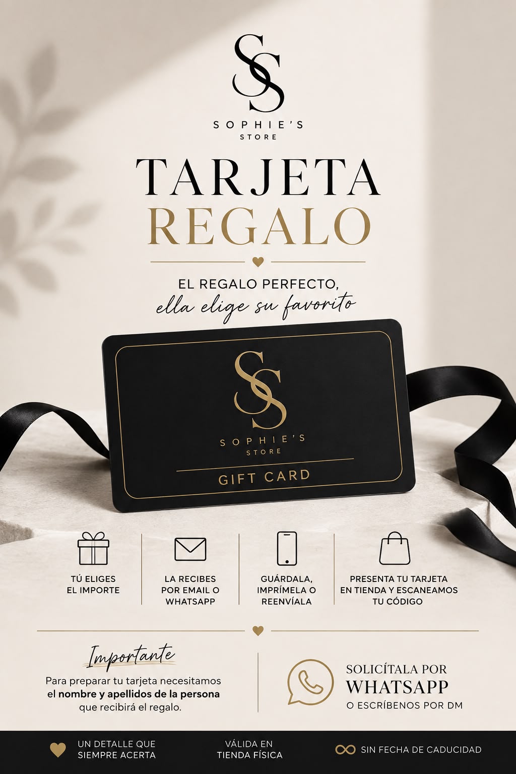 Tarjeta Regalo Sophie's Store