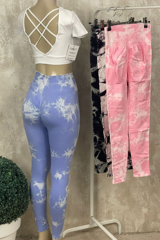 Leggins tie dye push up - compresivo