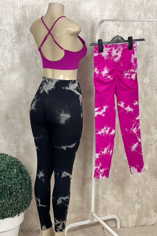 Leggins tie dye push up