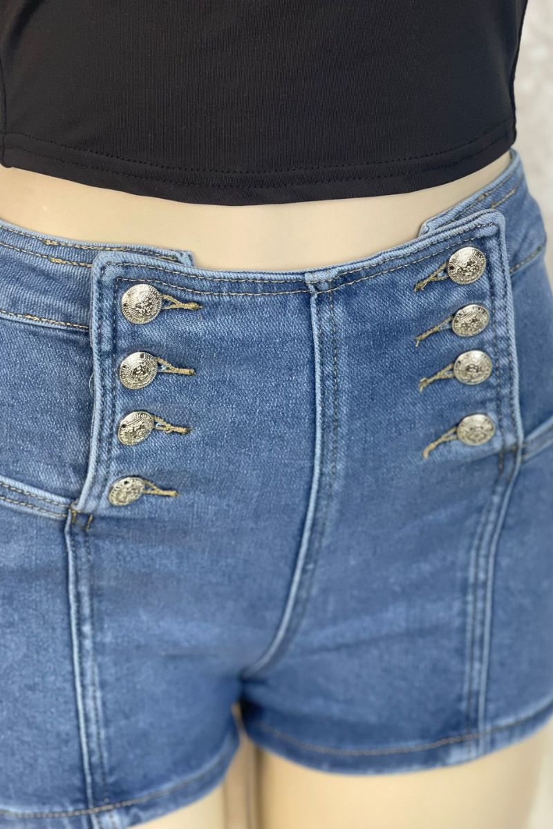 Short Vaquero con botones