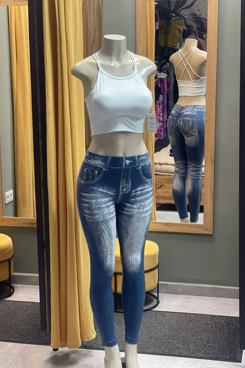 Leggins efecto vaquero push up