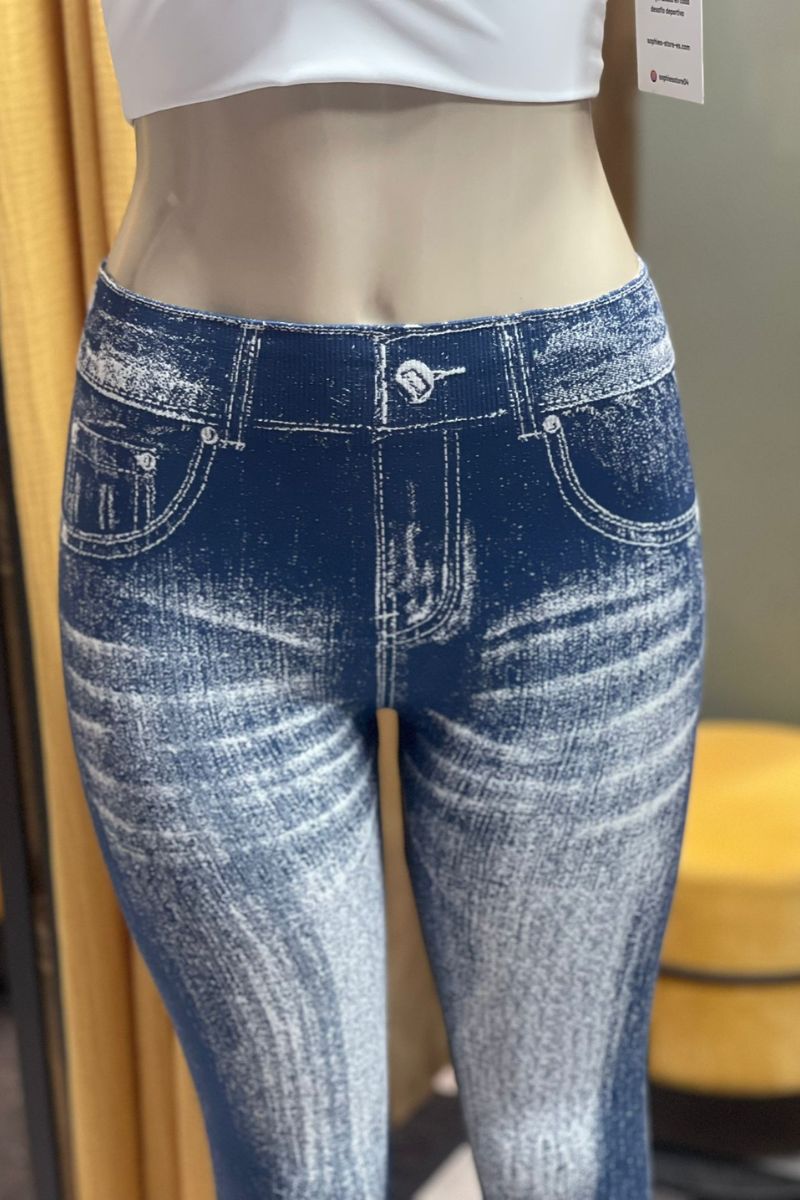 Leggins efecto vaquero push up