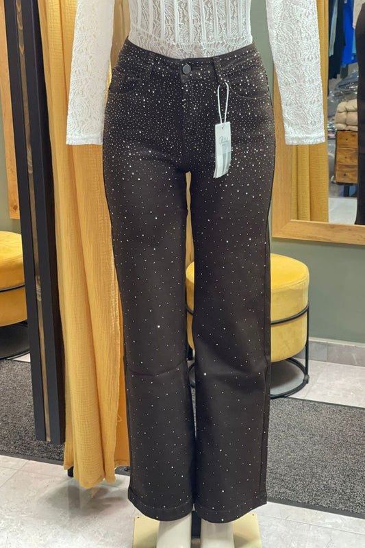 Vaquero brillante chocolate