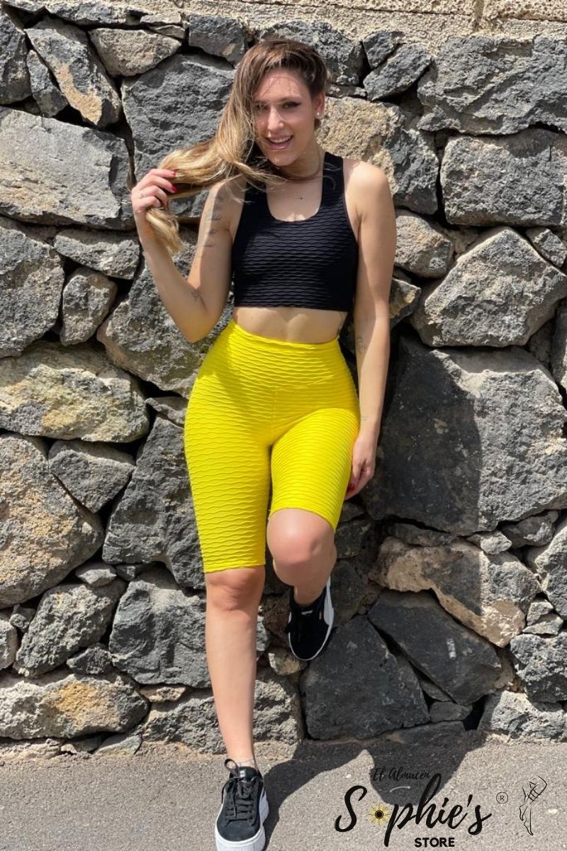 Leggins Ciclista Brocado Push up