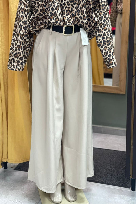 Pantalón de vestir con cinto- TALLA UNICA