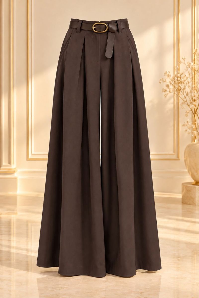 Pantalón Palazzo Audrey con cinturón