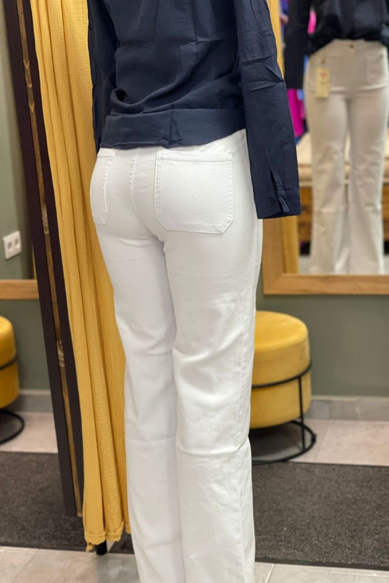 Vaquero Blanco - elástico