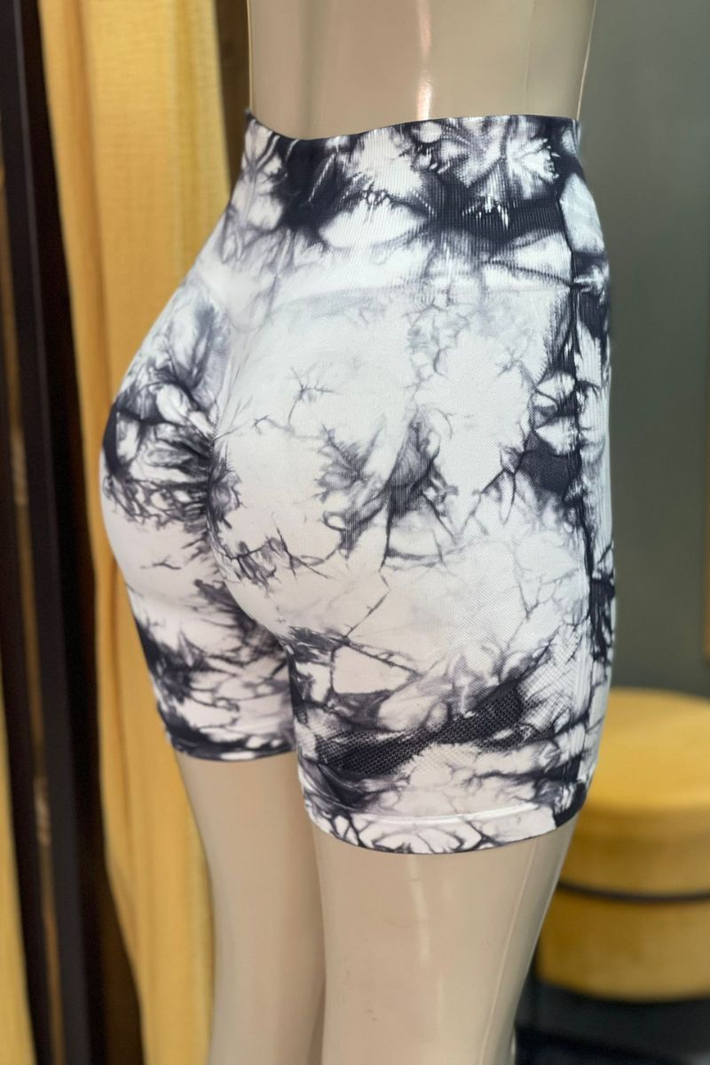 Leggins ciclista tie dye push up