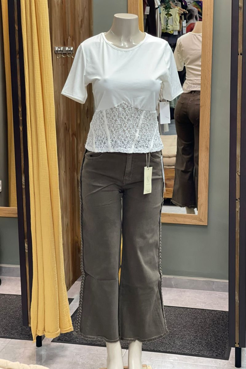 Vaquero Trenza Elastico