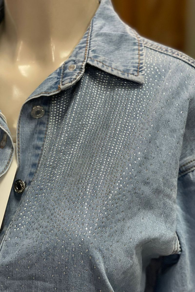Camisa vaquero con brillos