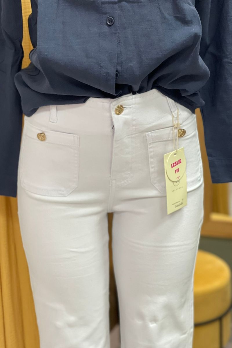 Vaquero Blanco - elástico