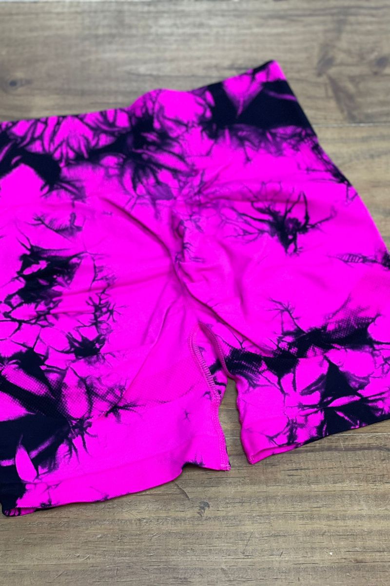 Leggins ciclista tie dye push up