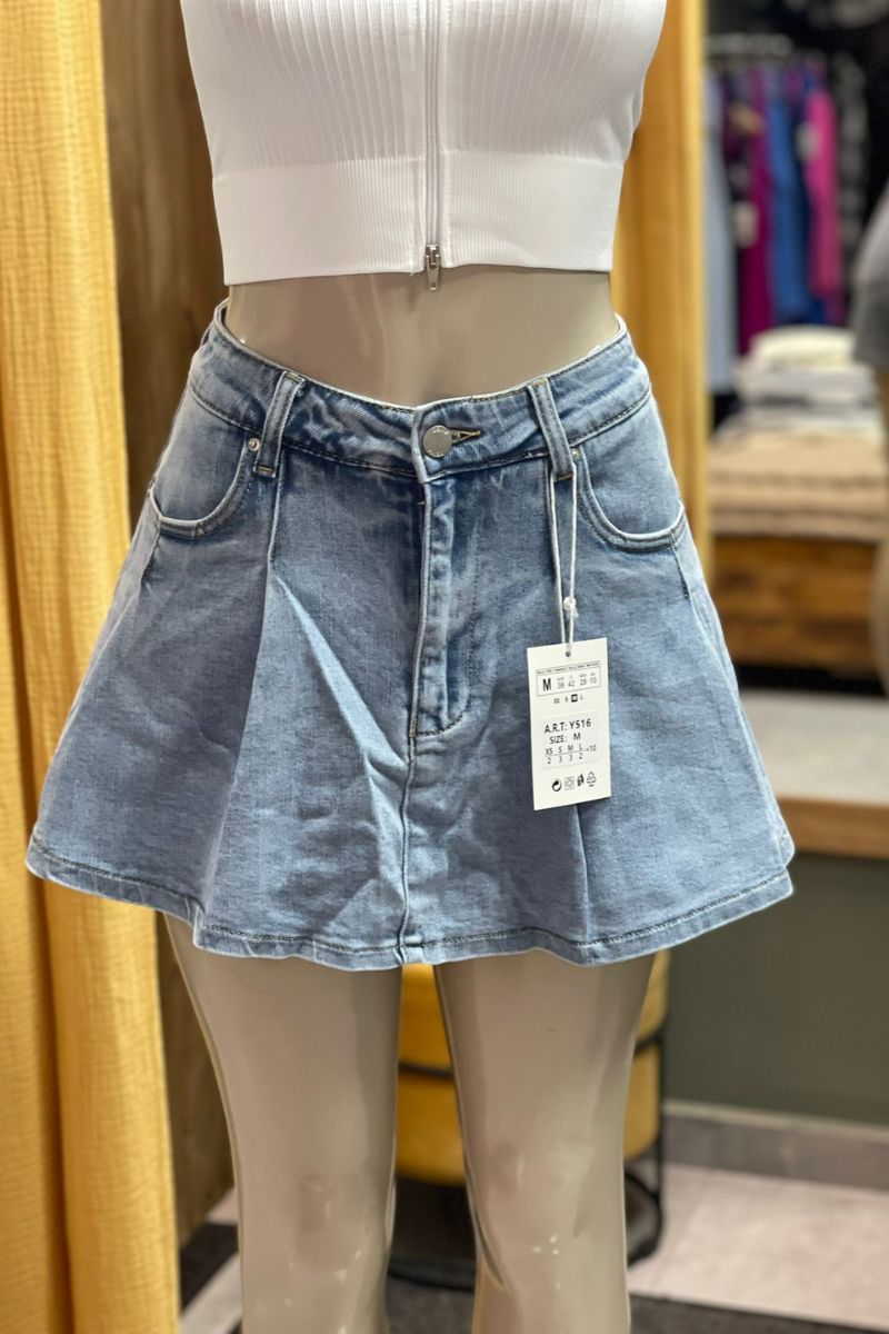Falda pantalón vaquera