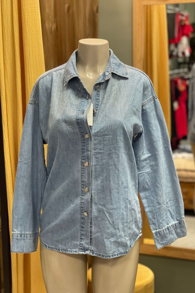 Camisa vaquero con brillos