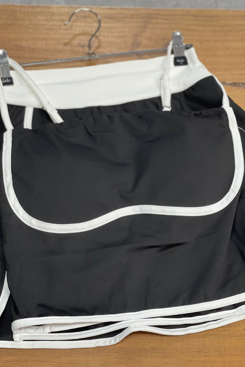 Conjunto con falda pantalón