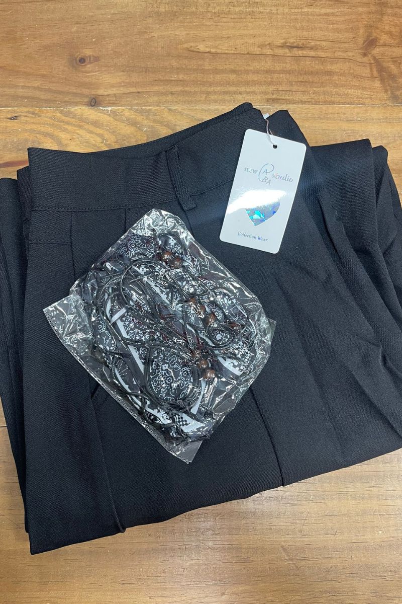 Pantalón de vestir con cinto -NO ELASTICO