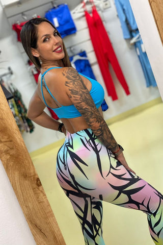 Image of Leggings "Tropical Glow" push up