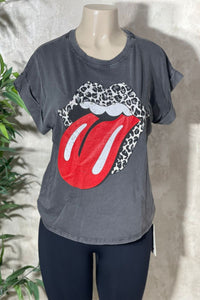 Camiseta "The Rolling Stones" con piedras