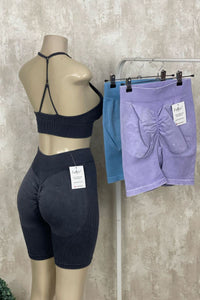 Leggins ciclista efecto desgastado push up
