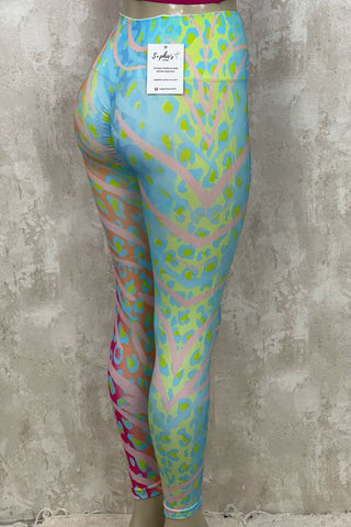 Image of Leggins colours push up