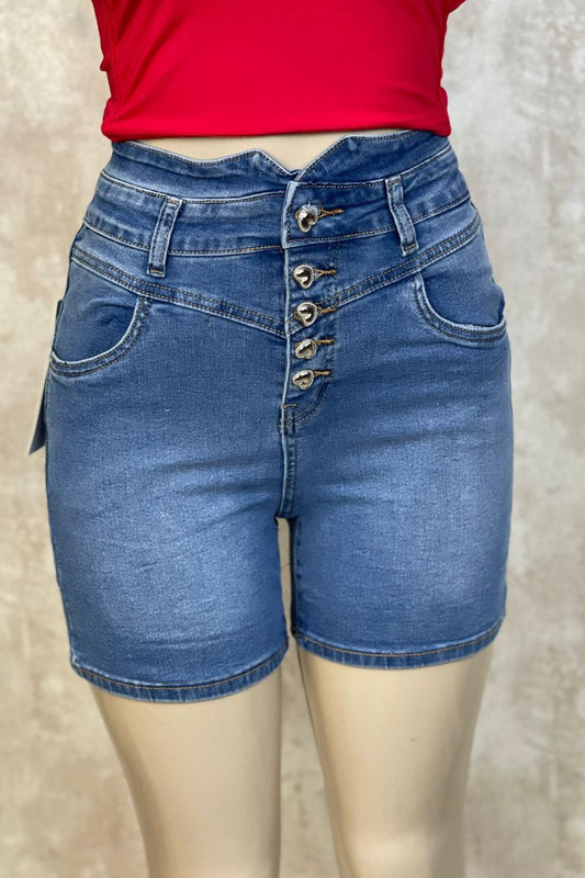 Short vaquero corazón push up