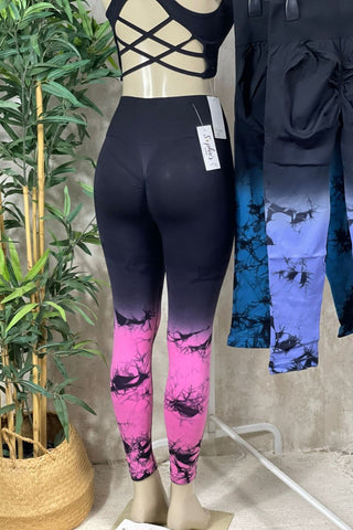 Image of Leggins difuminado Tie Dye push up