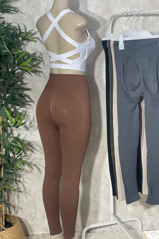 Image of Leggins canalé push up elástico