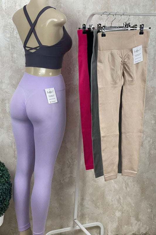 Leggins canalé push up