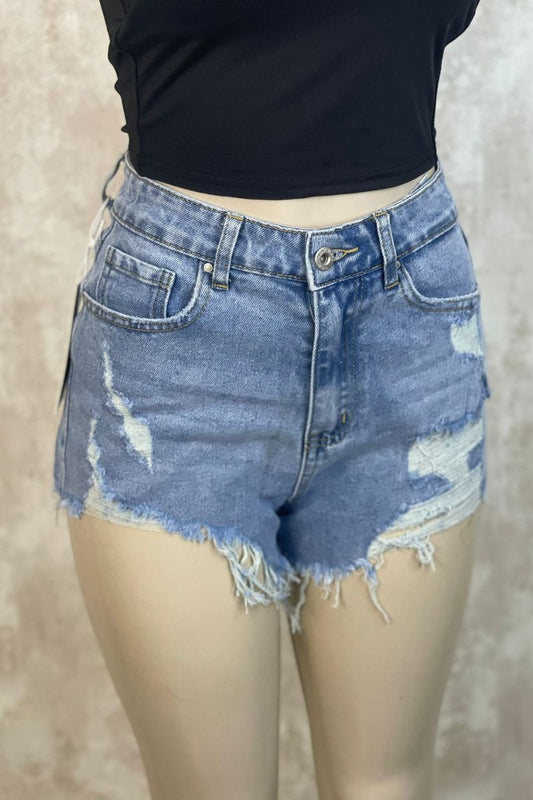 Short vaquero roto