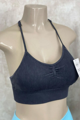Image of Top con frunce - efecto desgastado y relleno extraíble