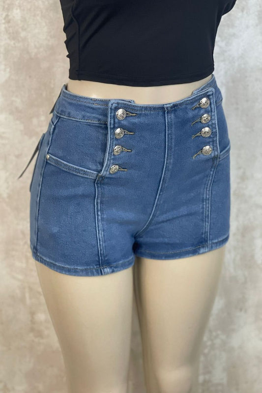 Short Vaquero con botones