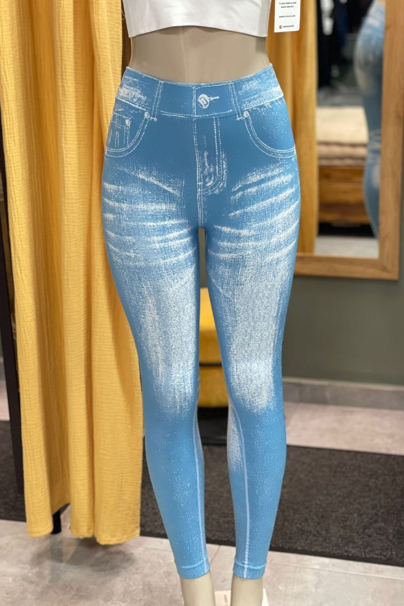 Leggins efecto vaquero push up