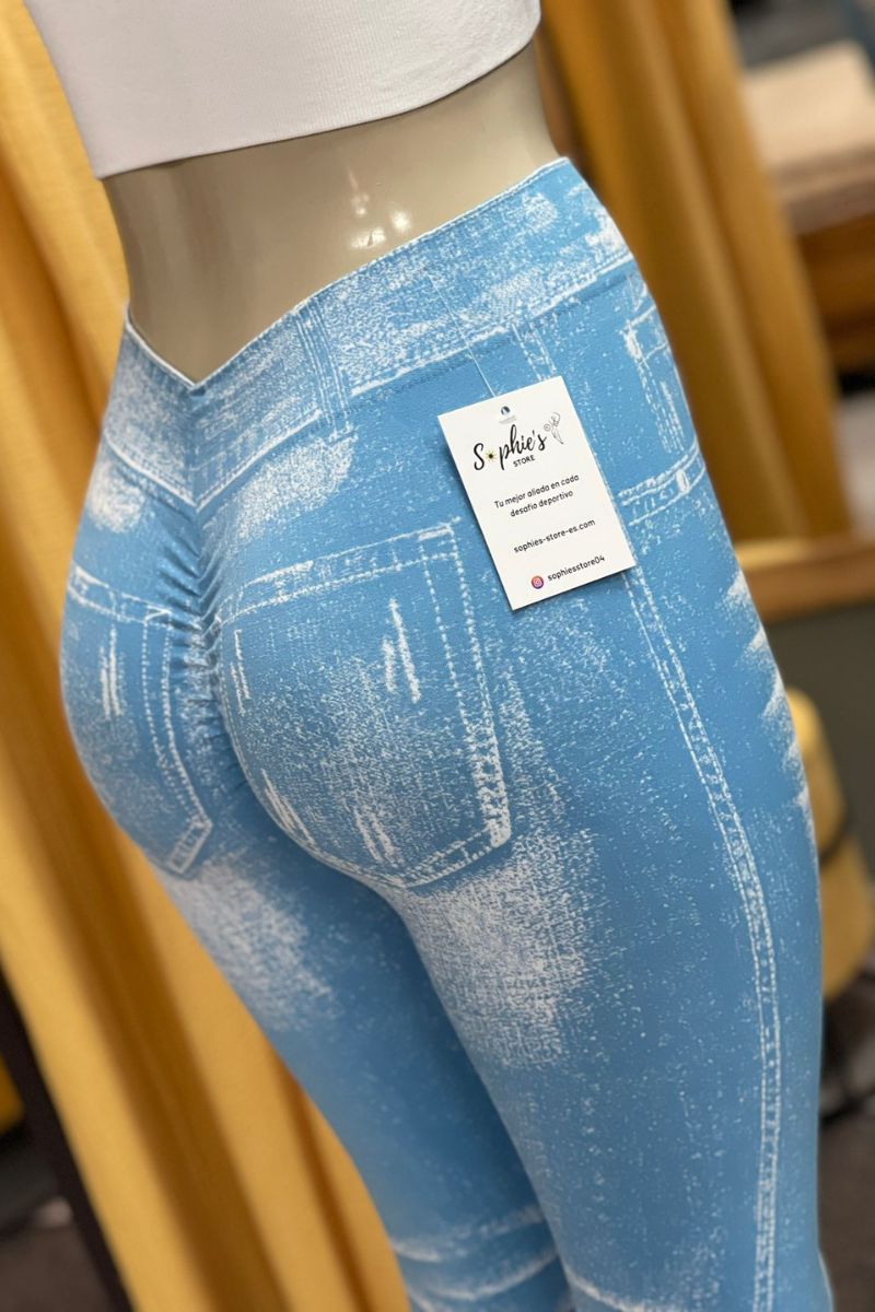 Leggins efecto vaquero push up